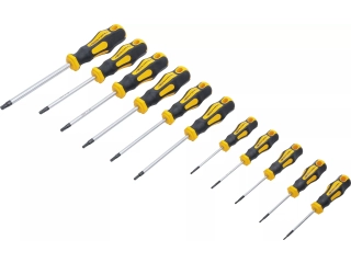 M37845 - Wkrętaki Torx T8 - T40 z otworem, 11 sztuk