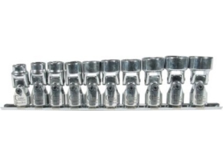 M198 - Nasadki przegubowe 10-19 mm, 3/8", 10 szt.