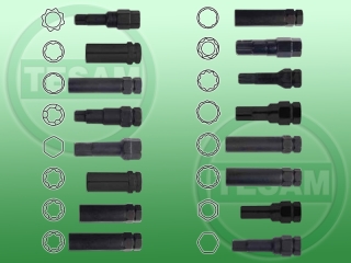 S0001470 - Zestaw nietypowych kluczy do kół