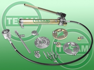 S0002624 - Przyrząd do wymiany piasty koła Mitsubishi Colt VI, Smart Forfour I - ściągacz piasty / łożyska z ABS NAPĘD HYDRAULICZNY TESAM